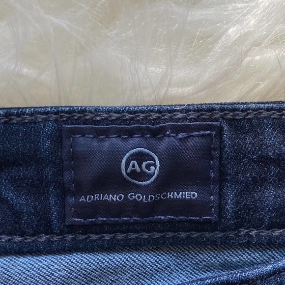 Ag Adriano Goldschmied the middi mid-rise jeans dark wash size 29 - Picture 6 of 7